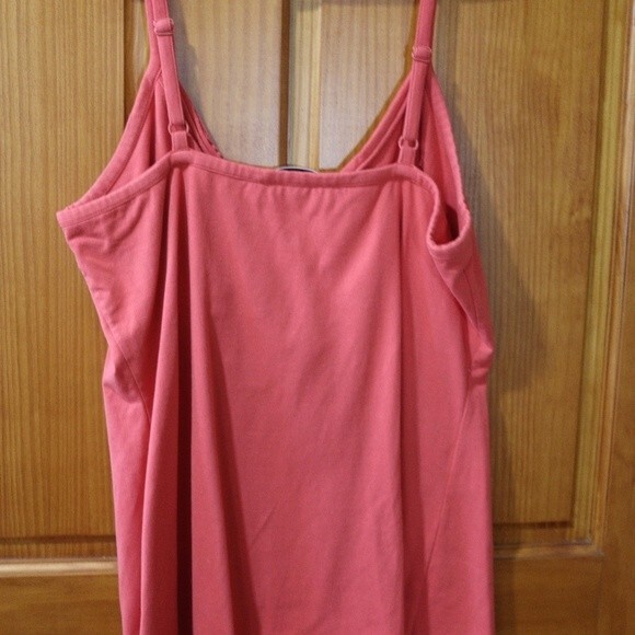 Telluride Women’s Orange Coral Beaded Tank Top Large Y2K Shelf Bra Festival Wear - Picture 9 of 12